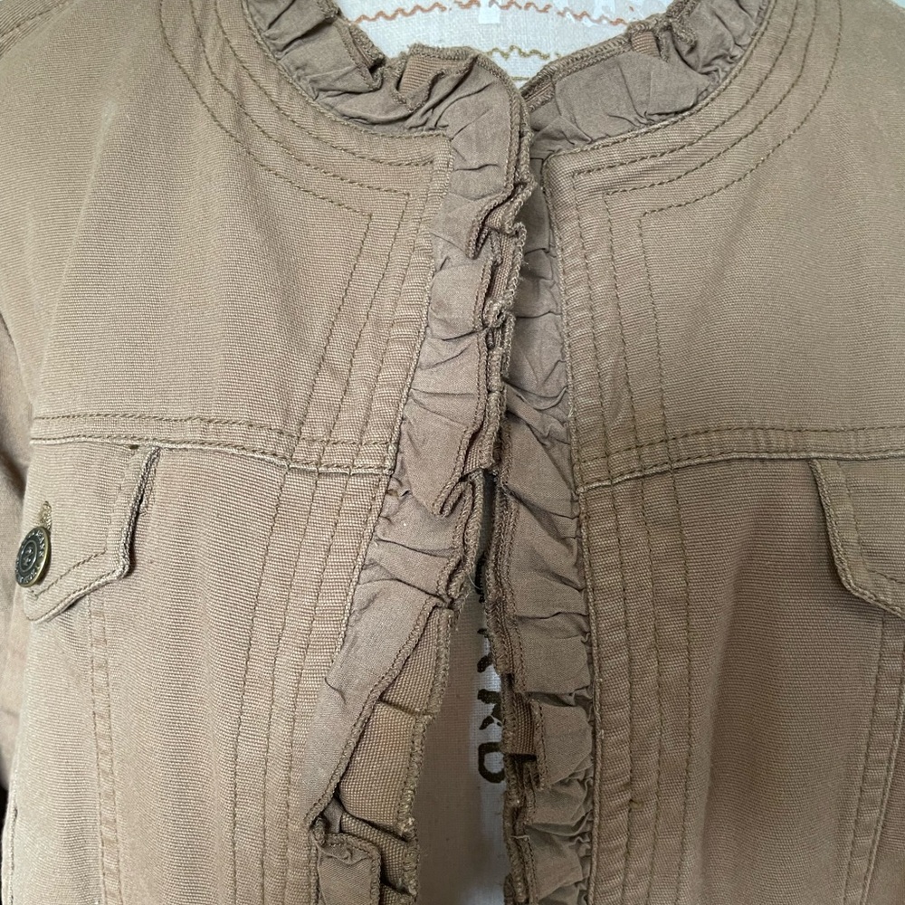 IZOD Ruffled Blazer/Jacket, Size L - Picture 2 of 10